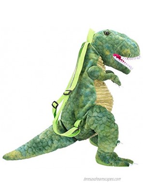 3D Dinosaur Backpack Kids Cute Animal Backpack Boys Girls Parent-Child Toddler Dinosaurs Bag Creative Gifts Green 60cm height