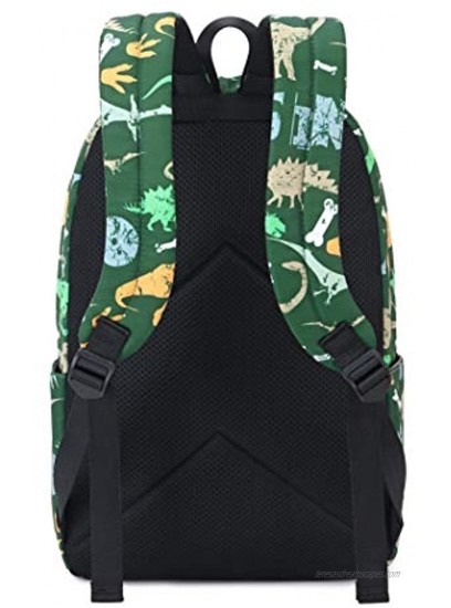 Acmebon Cute Dinosaur Children School Backpack for Boy and Girl Green