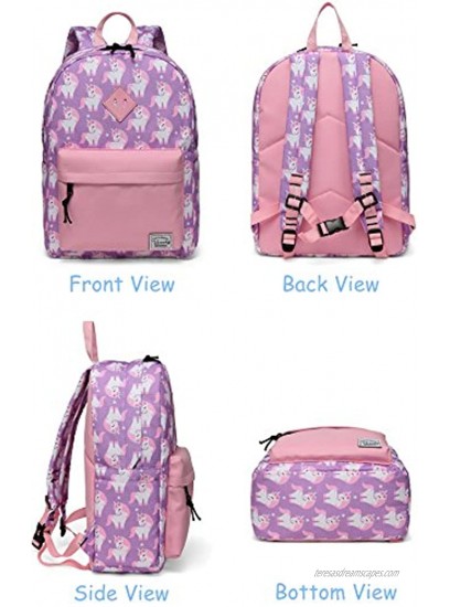 Backpack for Little Girls,VASCHY Preschool Backpacks for kindergarten with Chest Strap Pink Unicorn