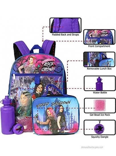 Descendants 3 School Backpack 5 Piece Set