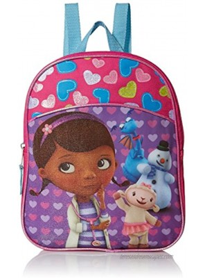 Disney Girls' Doc McStuffins Miniature Backpack HOT PINK PURPLE BLUE 11" X 9" X 2.75"