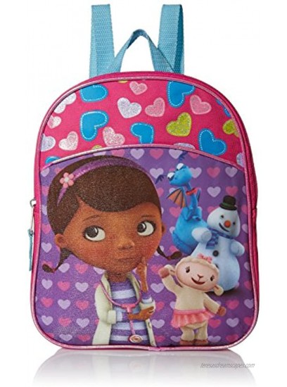 Disney Girls' Doc McStuffins Miniature Backpack HOT PINK PURPLE BLUE 11 X 9 X 2.75