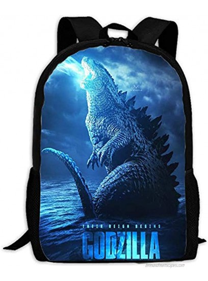 Godzilla Backpack King of The Monsters Backpack Bookbag for Kids Teenagers B