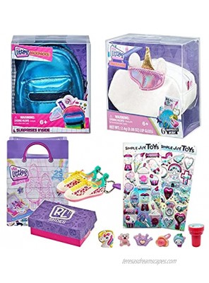 Increditoyz Real Littles Mini Backpack Handbag and Sneakers 3-Pack Accessories Gift Bundle