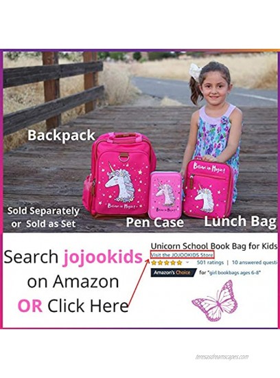 Kids Backpack for Girls Unicorn Backpack for School Water Repellent | Cute Backpacks for Elementary or Kindergarten | Pink School Bag 15” School Backpack
