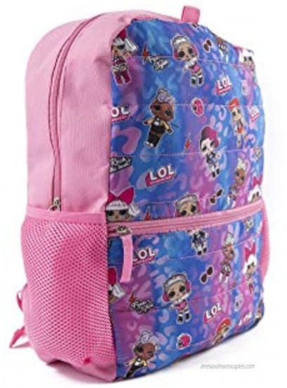 LOL Surprise Backpack Set for Girls 16 in. – 4 Pcs. w LOL Pencil Case + Water Bottle