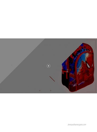 Marvel Spider-Man Deluxe Backpack 3D Depth 16 Bag for Kid's Blue