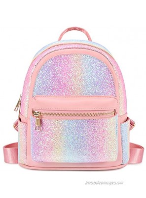 mibasies Mini Backpack for Girls Rainbow Purse