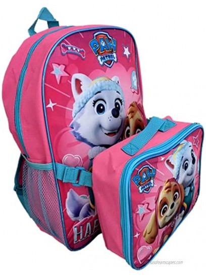 Nickelodeon Girl Paw Patrol 16 Backpack With Detachable Matching Lunch Box
