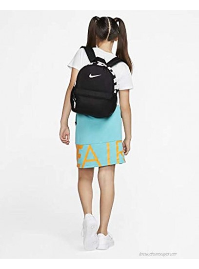 Nike Brasilia just Do It Backpack mini Black Black Glossy White Misc