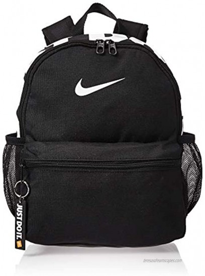 Nike Brasilia just Do It Backpack mini Black Black Glossy White Misc