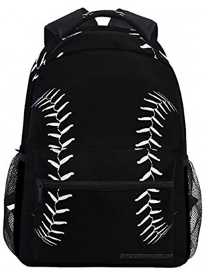 Oarencol Baseball Sport Softball American Backpacks School Book Travel College Shoulder Bag for Women Girls Men Boys