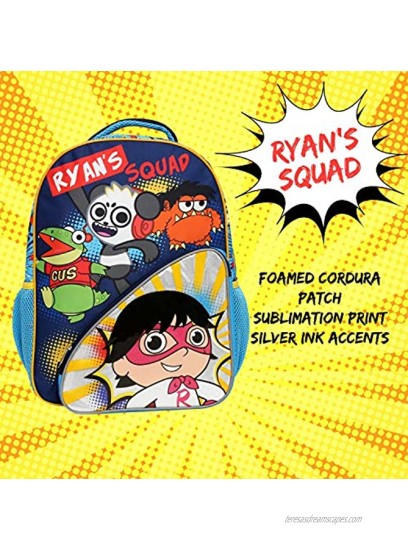 Ryan’s World Backpack for Boys & Girls Ryan School Bookbag 16 Inch