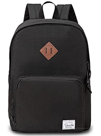 School Backpack,VASCHY Ultra Lightweight Backpack for Men Women Boogbag for Kids Teen Boys Girls Black