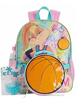 Space Jam Girls Backpack Lola Bunny 5 Piece Set