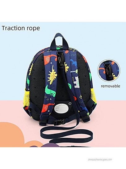 willikiva 3D Dinosaur Backpack Toddler Backpacks for Boys and Girls Kids Backpack Waterproof Preschool Safety Harness Leash Roar