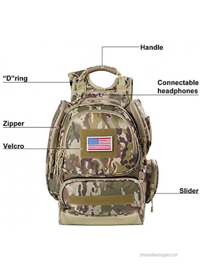 Camouflage Hiking Backpack 40L Tactical Military Backpack