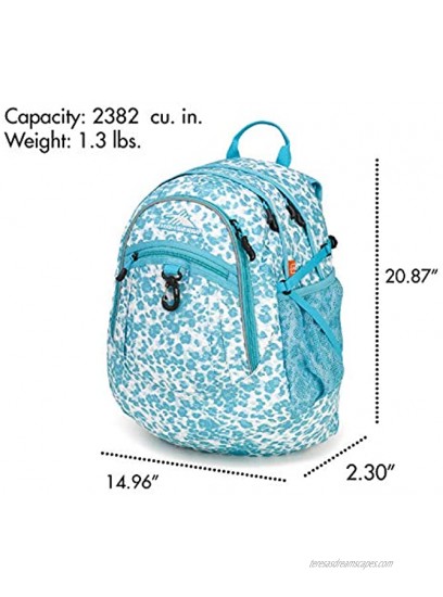 High Sierra Fatboy RVMP Backpack Tropic Leopard Tropic Teal One Size