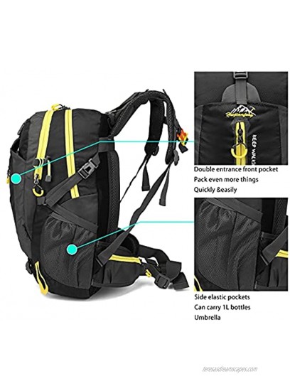 Hiking Backpack 40L Waterproof backpack Large Capacity Backpacking Backpack Multiple pockets Camping Backpack well-ventilated Ultralight Backpack Multifunctional Outdoor Backpack