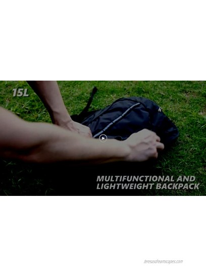 Lixada Bike Backpack,15L Bicycle Shoulder Backpack Waterproof Breathable Rucksack with Rain Cover