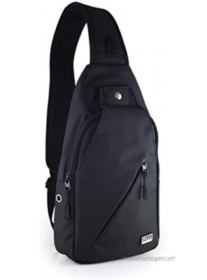 Peak Gear Sling Compact Crossbody Backpack and Day Bag Black