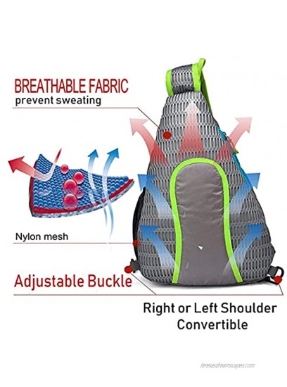 Sling Bag Backpack SEEU Ultralight Shoulder Bag Chest Bag for Women Men Kid 20L