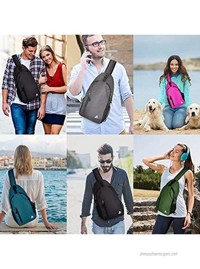 Y&R Direct 15.7 Inch Crossbody Sling Backpacks Sling Bags Waterproof Travel Hike Bag for Women Men Gift