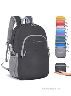 ZOMAKE Packable Backpack Bag Small Lightweight Water Resistant Camping Travel Hiking Daypack