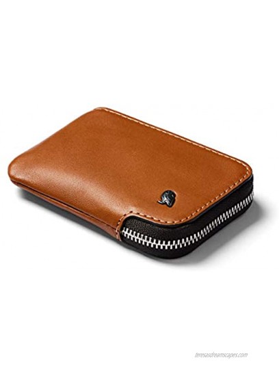Bellroy Card Pocket Small Leather Zipper Card Holder Wallet Holds 4-15 Cards Coin Pouch Folded Note Storage