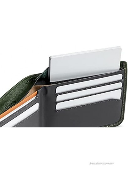 Bellroy Hide & Seek slim leather wallet RFID editions available Max. 12 cards and cash RangerGreen