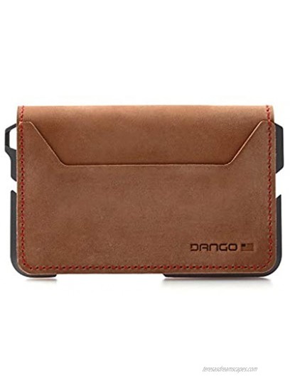Dango D01 Dapper EDC Wallet Made in USA Genuine Leather CNC Alum RFID Blocking