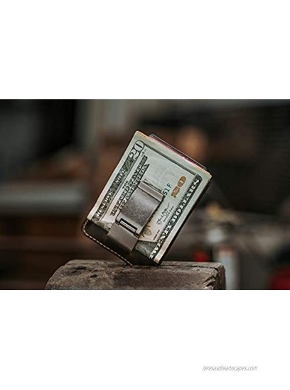 House of Jack Co. WYATT Money Clip Wallet | Front Pocket Wallet | Full Grain Leather | Slim Wallet | Minimalistic Card Wallet