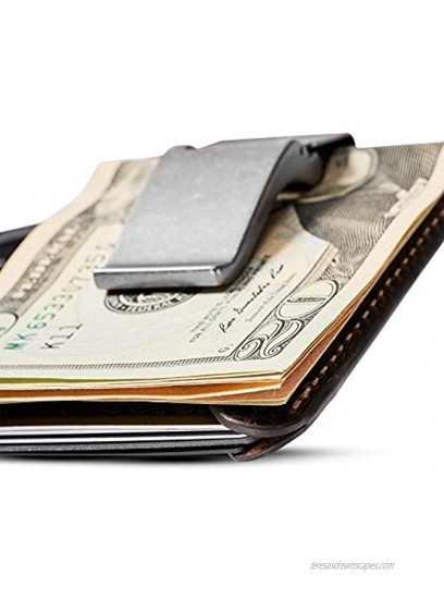 House of Jack Co. WYATT Money Clip Wallet | Front Pocket Wallet | Full Grain Leather | Slim Wallet | Minimalistic Card Wallet