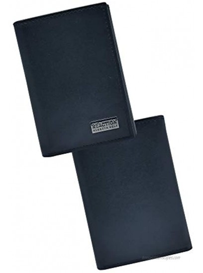 Kenneth Cole REACTION Men's Wallet RFID Genuine Leather Slim Trifold with ID Window and Card Slots