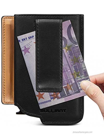 Mens Slim Wallet Card Holder,Bigant Aluminium Money Clip Wallet 10 Cards RFID Blocking