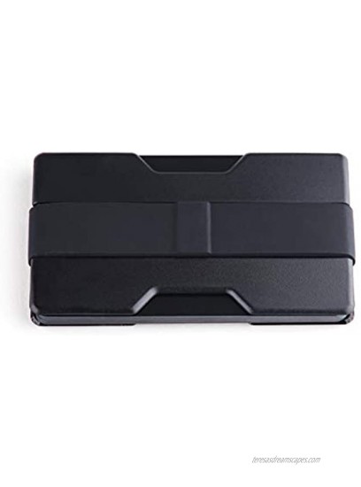 Radix One Slim Wallet Black Black Minimalist Ultralight Thin Polycarbonate Money Clip