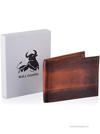 RFID Men's Wallet Bifold Leather with Removable Flip Up 2 ID Windows Premium Wallet with Smart Design Durable Security Billfolds for Men