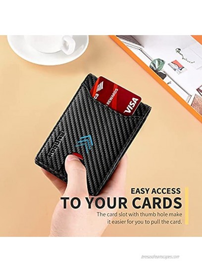 Runbox Leather Bifold Wallets for Men with Rfid Blocking Large Capacity ID's Window Front Pocket Mens Wallet