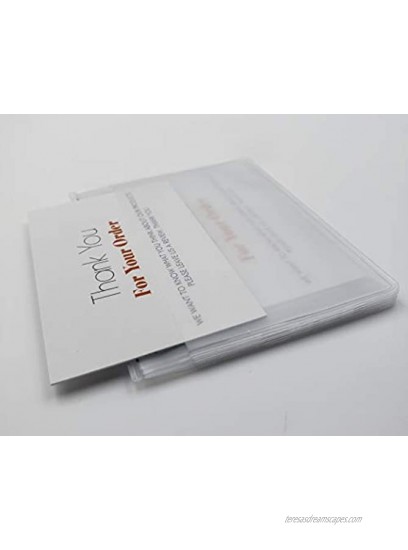 Set of 2 Wallet Inserts 6 Page Picture Holders Top Quality Clear Plastic Vinyl Made to Last Trifold 6 Page