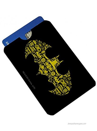 Batman Batman Icons Logo Credit Card RFID Blocker Holder Protector Wallet Purse Sleeves Set of 4
