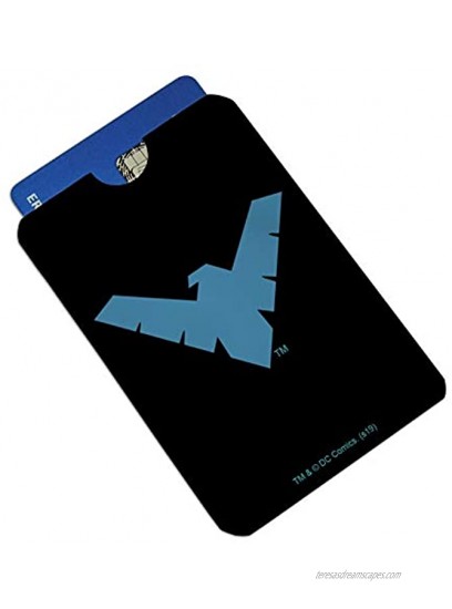 Batman Nightwing Logo Credit Card RFID Blocker Holder Protector Wallet Purse Sleeves Set of 4