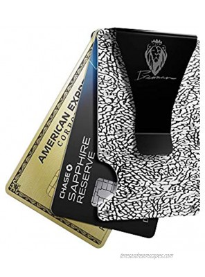 Elephant Print RFID Men’s Minimalist Wallet with Money Clip | Slim Aluminum Card Holder