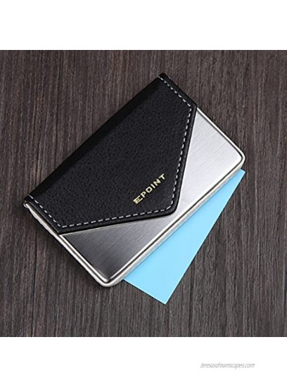 Epoint EDC0701 Black Beige Silver Card Case Synthetic Leather Graduation Credit Card Holder Lowest