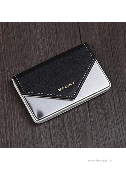 Epoint EDC0701 Black Beige Silver Card Case Synthetic Leather Graduation Credit Card Holder Lowest