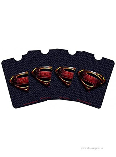 Justice League Movie Superman Logo Credit Card RFID Blocker Holder Protector Wallet Purse Sleeves Set of 4