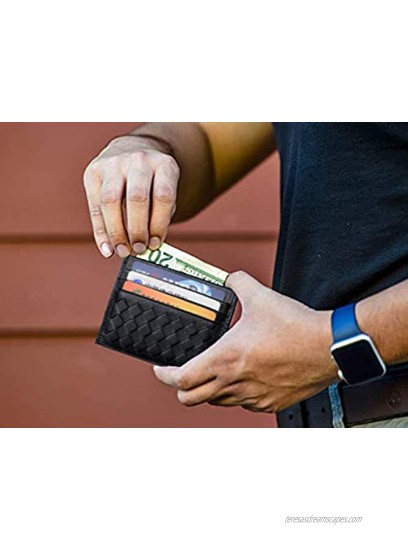 MAGICMK Minimalist Front Pocket Card Case Wallet Slim Card Holder for Men Women