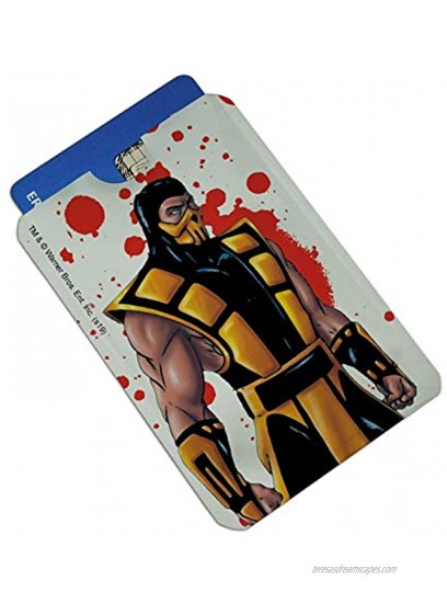 Mortal Kombat Klassic Scorpion Character Credit Card RFID Blocker Holder Protector Wallet Purse Sleeves Set of 4