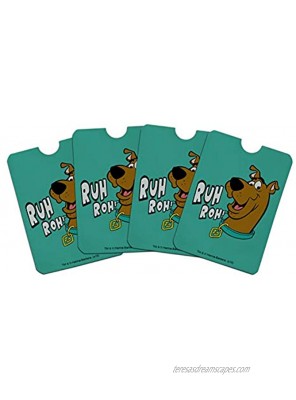 Scooby-Doo Ruh Roh Credit Card RFID Blocker Holder Protector Wallet Purse Sleeves Set of 4