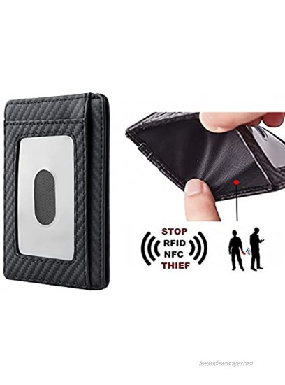 Airtag Wallet Holder Minimalist Front Pocket Wallet with Built-in Case Holder for AirTag ,Cash Credit Card Wallet for Air tag Wallet Card for Purse Air Tags Pocket Wallet for Women Men Black