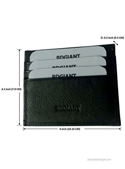 Bdgiant Leather Credit Card Holder -Front Pocket Wallet -Minimalist Card Case